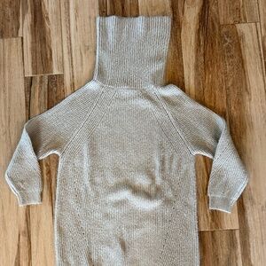 Soft gray sweater dress